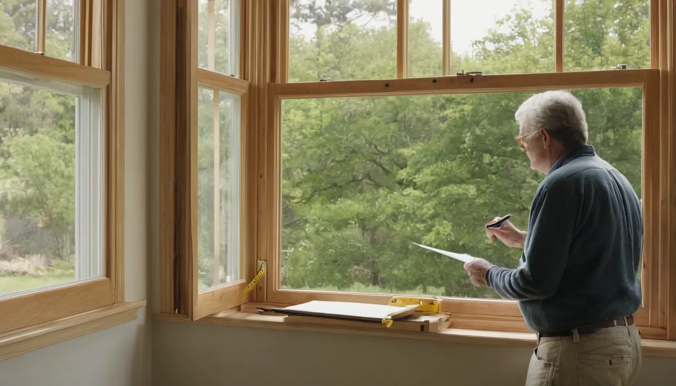 Provider checking the frame of an older window in the Wilmington area
